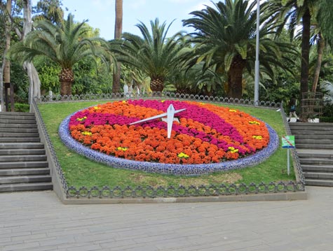 Floral Clock at Garcia Sanabria Park